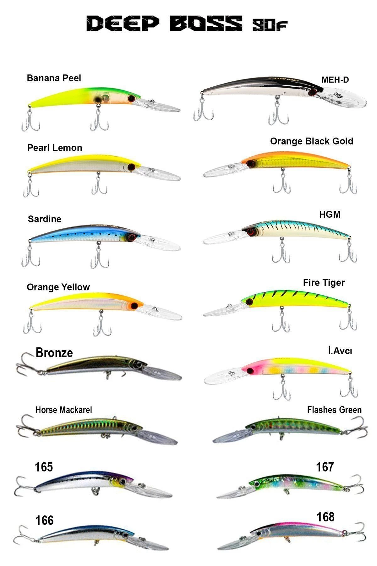 Fujin Deep Boss 90f 9cm Maket Balık 141 Flashes Green