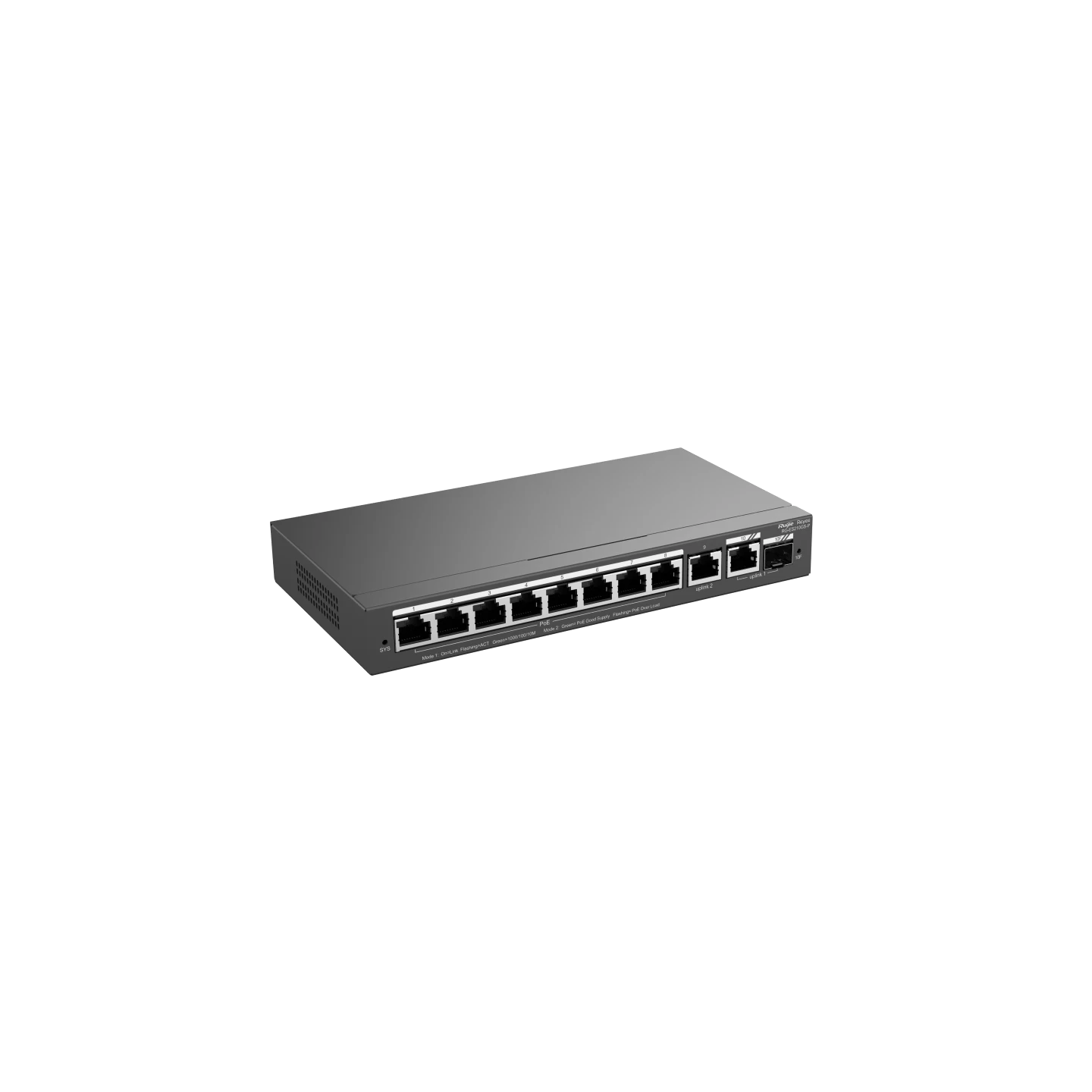 Ruijie-reyee Rg-es210gs-p 8xge-2xge/1xge Sfp 120w Poe Swİtch