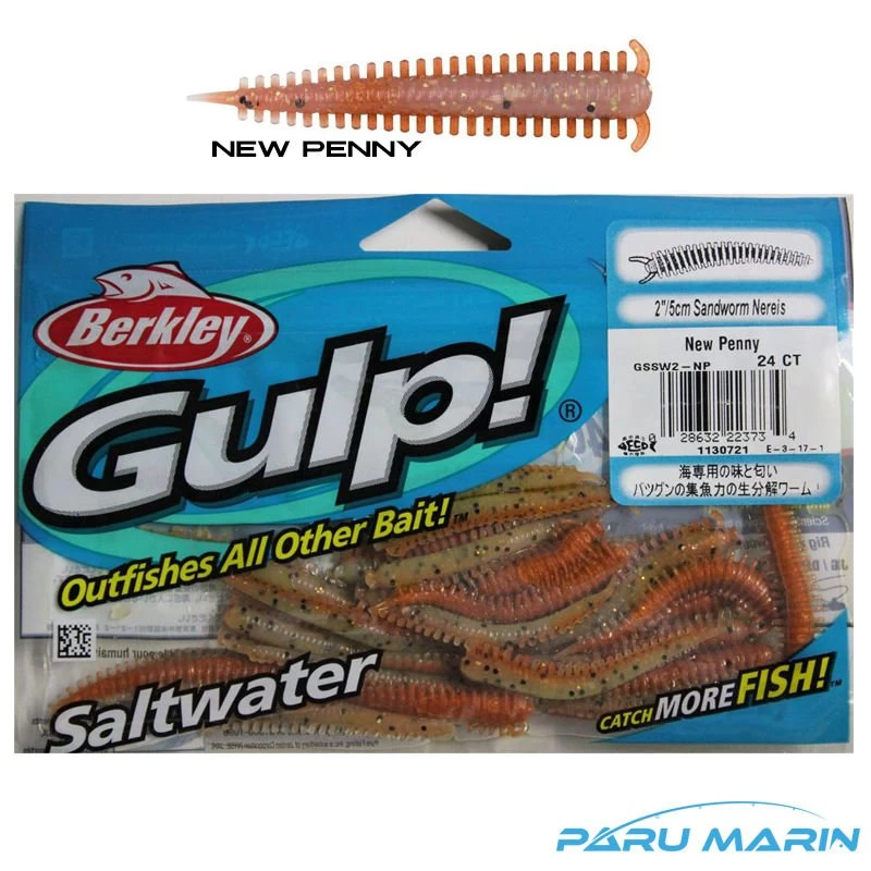 Berkley Gulp Lrf Silikon Kurt Yem 5 Cm. New Penny