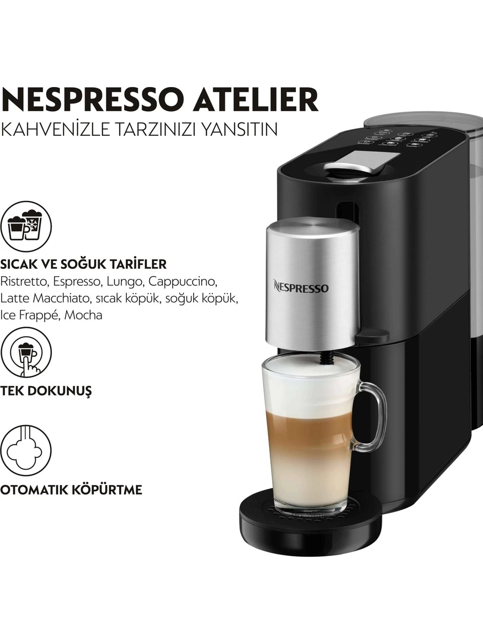 Nespresso Atelier S85 Kapsullu Kahve Makinesi