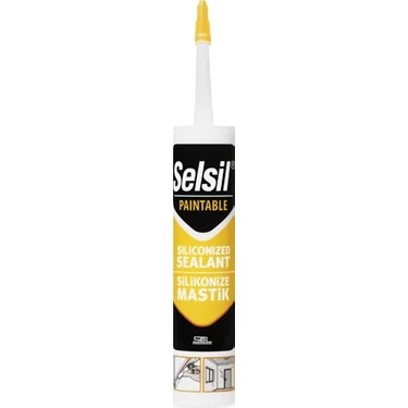 Selsil Silikonize Mastik Gri 500 Gr