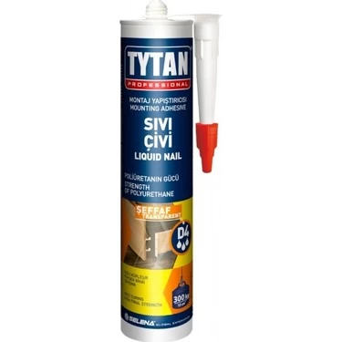 Tytan Prof. Pu Sivi Çivi Montaj Yapiştirici Şeffaf 300 Ml (12)