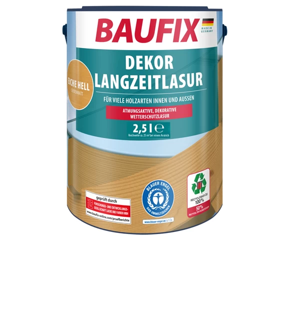 Baufix Dekor-Langzeitlasur Ceviz 2,5 Lt