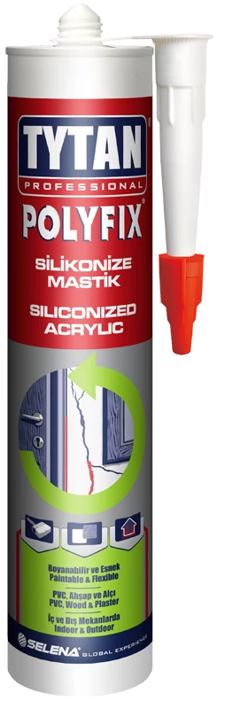 Tytan Polyfix Silikonize Mastik Gri 500 Gr (24)