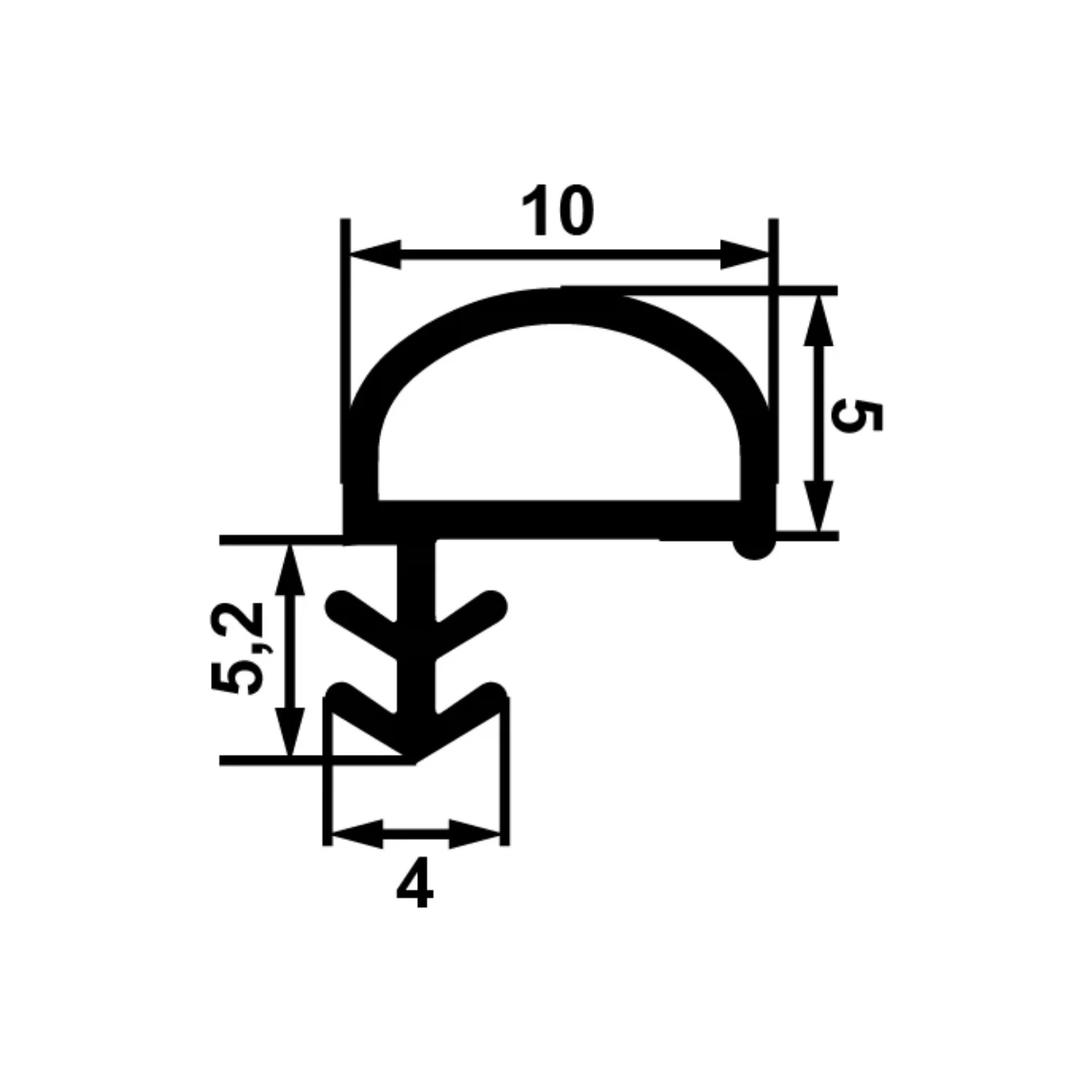 Yandan Tirnakli 10 Mm Fitil Şeffaf (100 Mt)