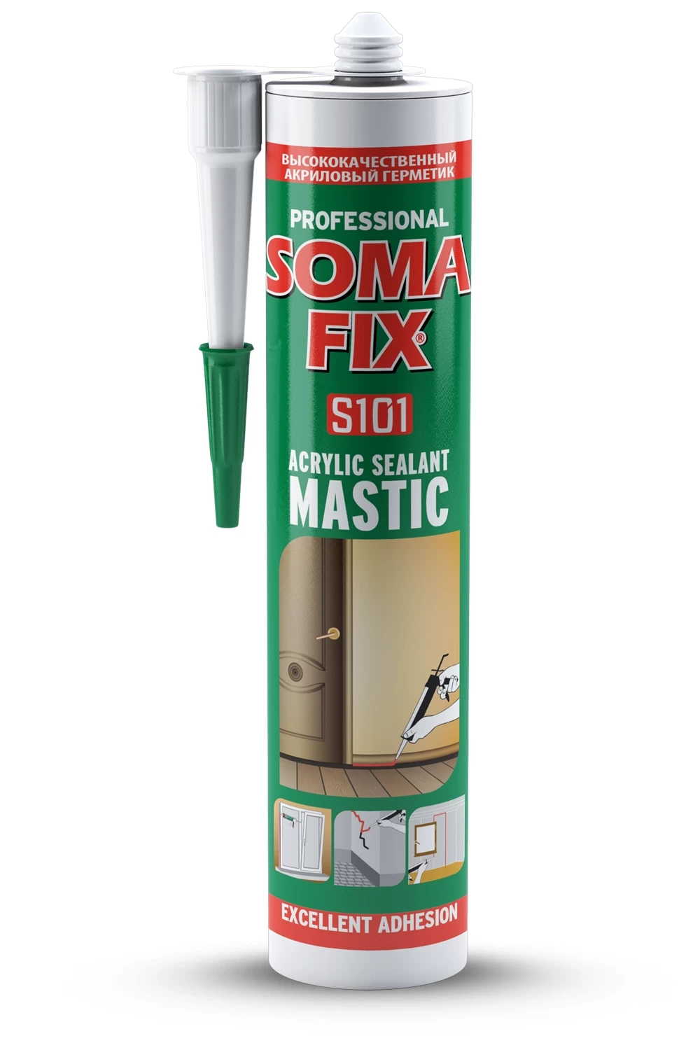 Somafix S127 Silikonize Mastik Akrilik Altinmeşe 310 Ml (24)