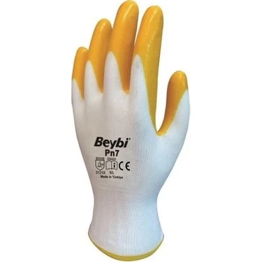 Beybi Pn3 Eldiven Sari-Beyaz 10 Xl