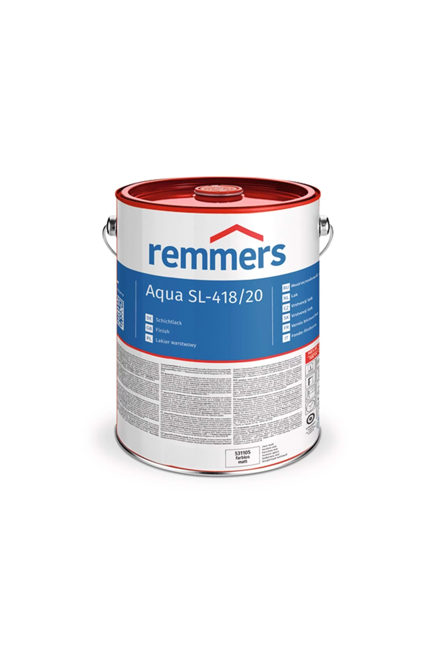 Remmers Aqua Sl-418/20 Su Bazli Akrilik Vernik 5 Lt
