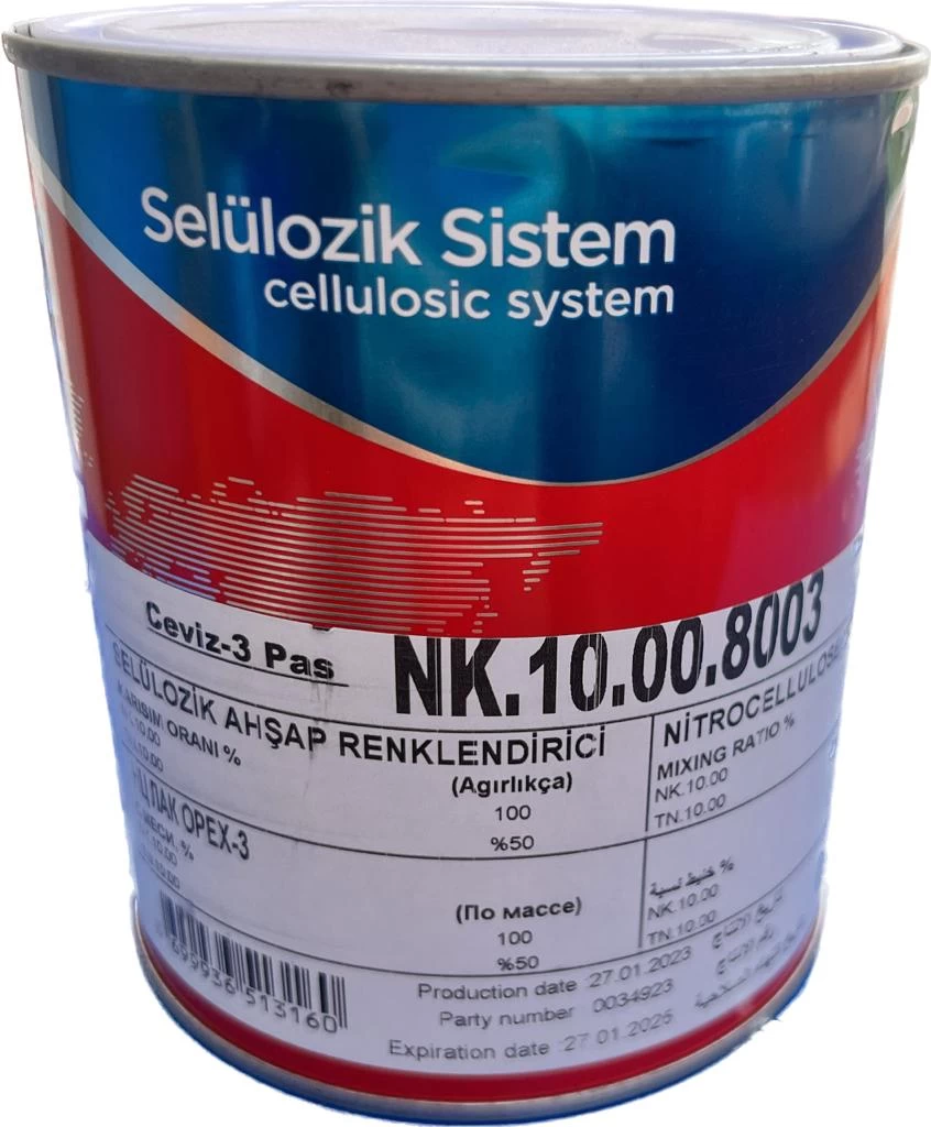 Polchem Nk10 Selülozik Renkli Vernik Ceviz Pas (8003) 3 Kg