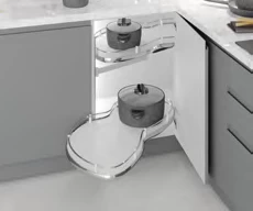 Starax S-3114-C Döner Tablali Körköşe Mekanizmasi Sol 850*490*600 Krom 50 Cm