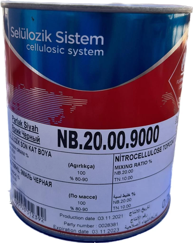 Polchem Nb20 Sell. Parlak Siyah Boya 0,75 Lt