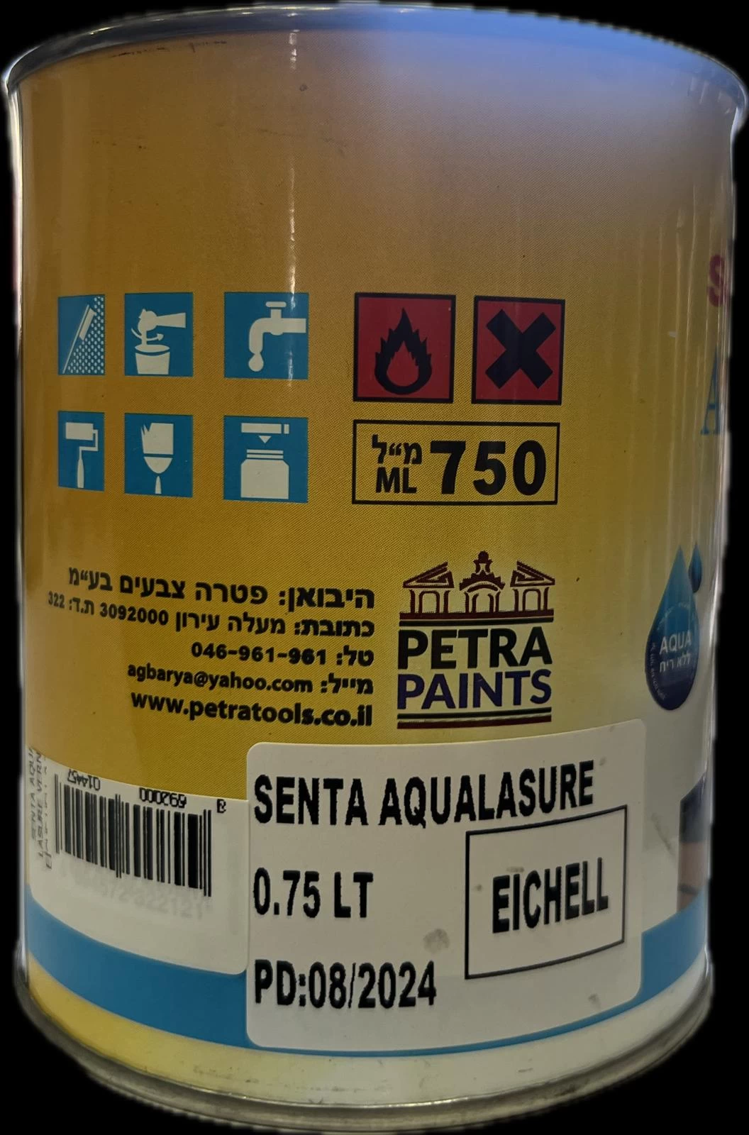 Senta Aqua Lasure Vernik Eiche Hell 0,75 L