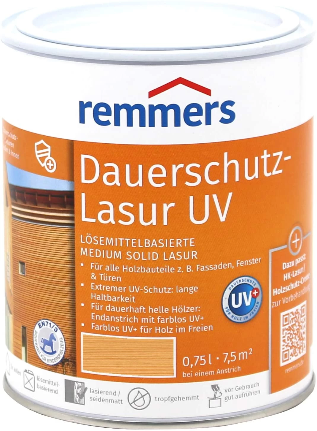 Remmers Dauerschutz-Lasur Eiche Rustikal 0,75 Lt