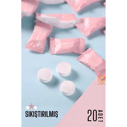 Modacar Sıkıştırılmış Seyahat Çanta Mendili 20x18 Cm