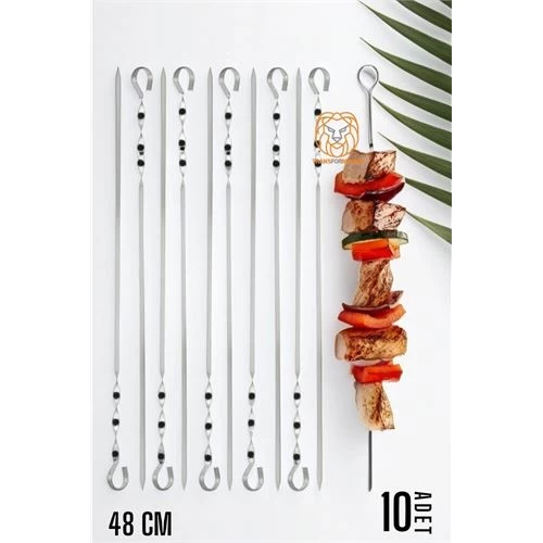 Modacar Ciğer Şiş Çubukları 48 Cm 10 Adet