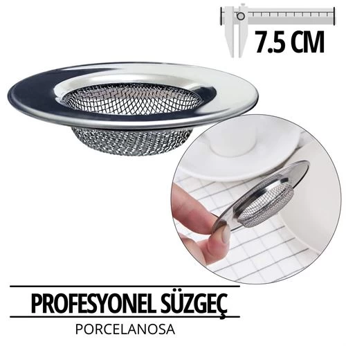 Modacar Profesyonel 7.5 Cm Çap Lavabo Süzgeci