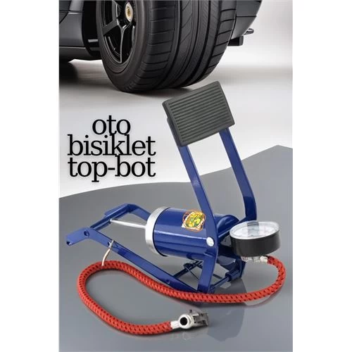 Modacar Lastik Şişirici Ayak Hava Pompası