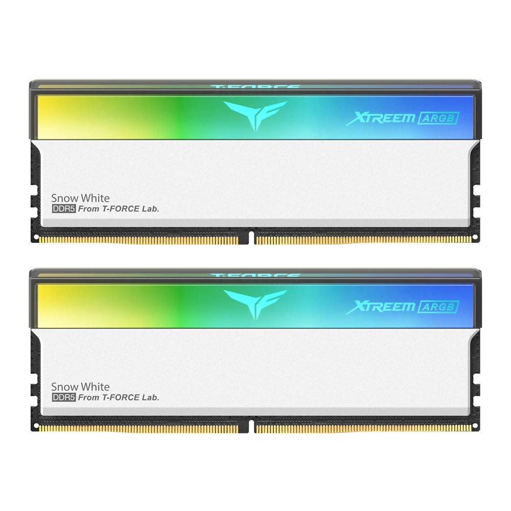 Team T-force Xtreem Argb White 32gb 2x16gb 6000mhz Ddr5 Gaming Ram (ffad532g6000hc30dc01)