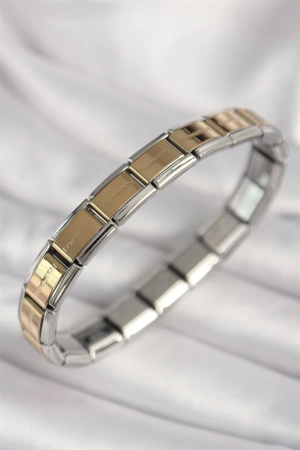 316l Çelik Mix Renk Yazılı Nomination Model Kadın Bileklik