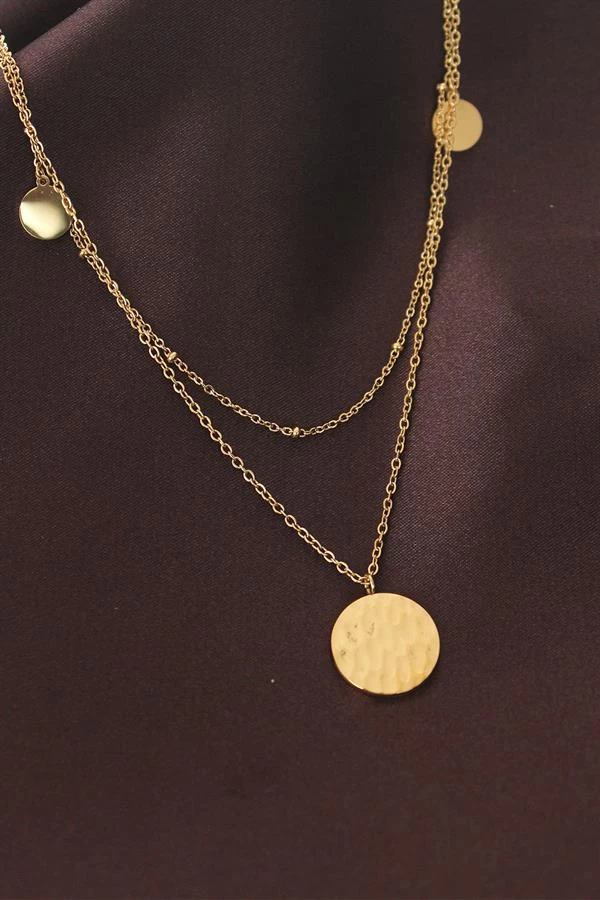 Çelik Çift Zincirli Kolye