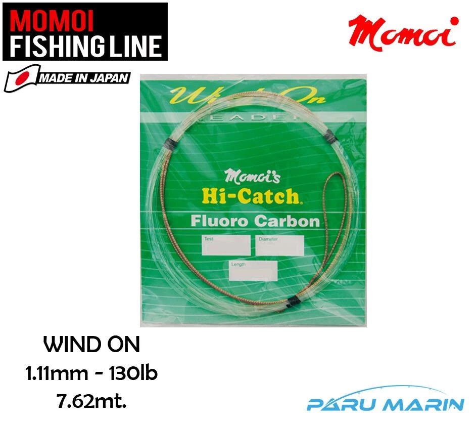 Momoi Hi-catch %100 Fc Wind On Leader 1.11mm-130lb - 7.62 Metre