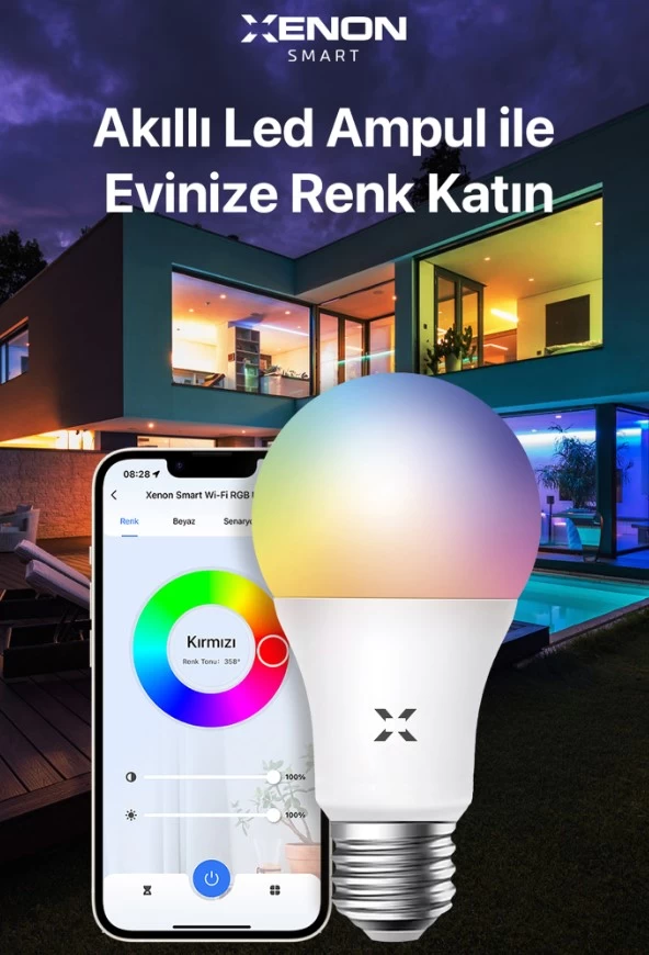 Xenon Smart Wi-fi Led Akilli Rgb Ampul X7021