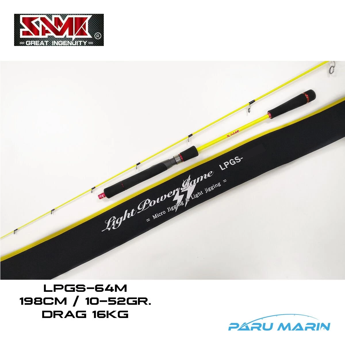 Same Light Power Game Jigging Lpgs-66m  1.98m 10-52gr. Jig Olta Kamışı