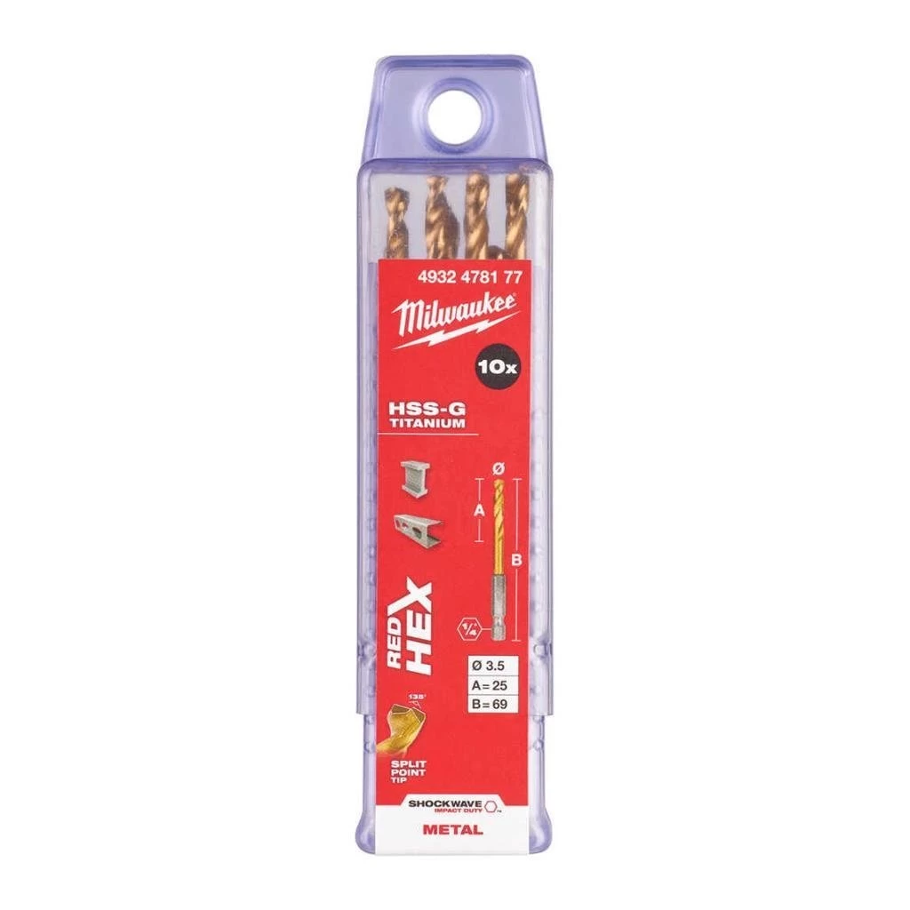 Milwaukee Hss-g Krom Matkap Ucu 10'lu 5,5x93mm - 10lu