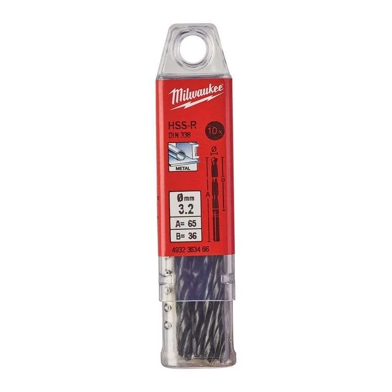 Milwaukee Hss-r Metal Matkap Ucu 4,8x86mm - 10lu