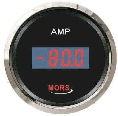 Mors Dijital Ampermetre Siyah