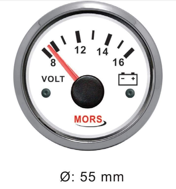 Mors Voltmetre 24v - Siyah