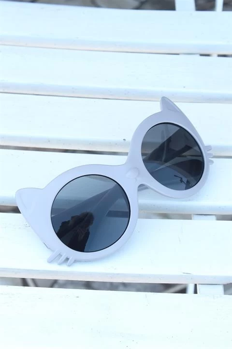 Gri Renk Kedi Model Çocuk Gözlüğü