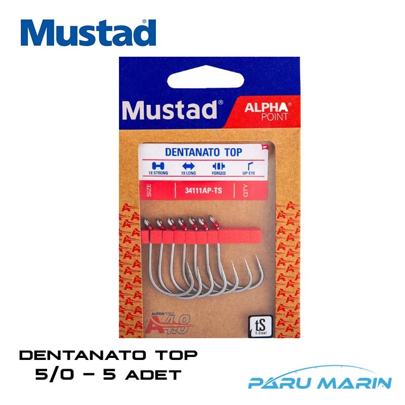 Mustad Alpha Point Dentanato Top 5/0 Olta İğnesi