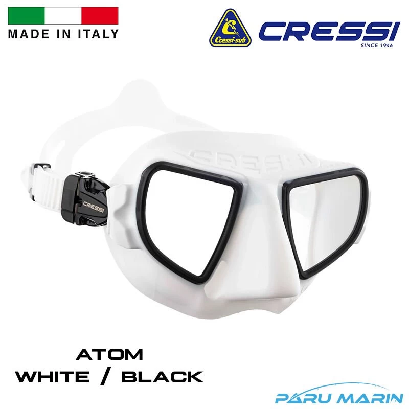 Cressi Atom White / Black Dalış Ve Yüzme Maskesi