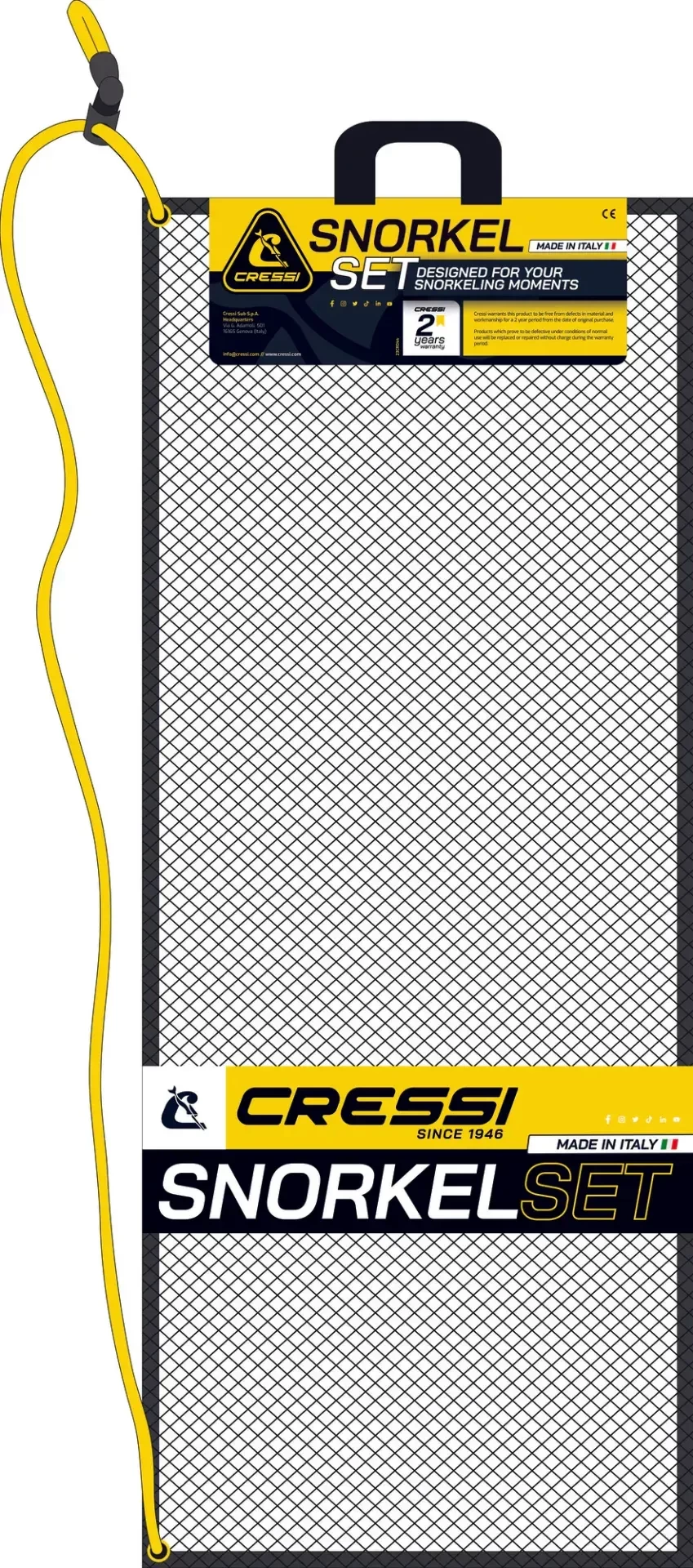 Cressi Rocks 3-5 Yaş 26-32 Numara Maske Palet Şnorkel Seti
