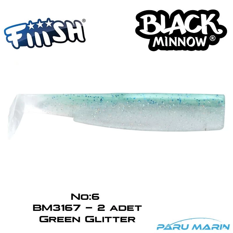 Fiiish Bm200/6 Bm3167 Adet Yedek Gövde Green Glitter Silikon