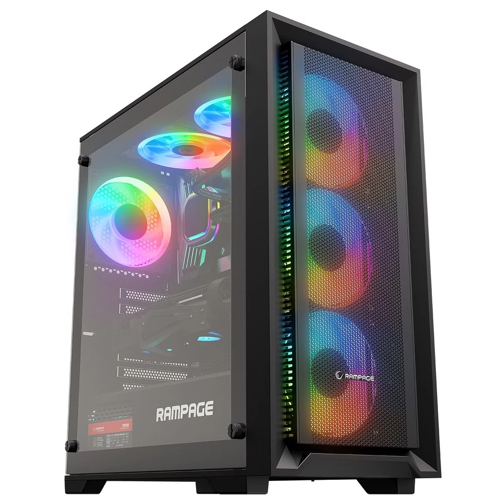Rampage Voyager 750w 80+ Bronze Sİyah Gamİng Kasa