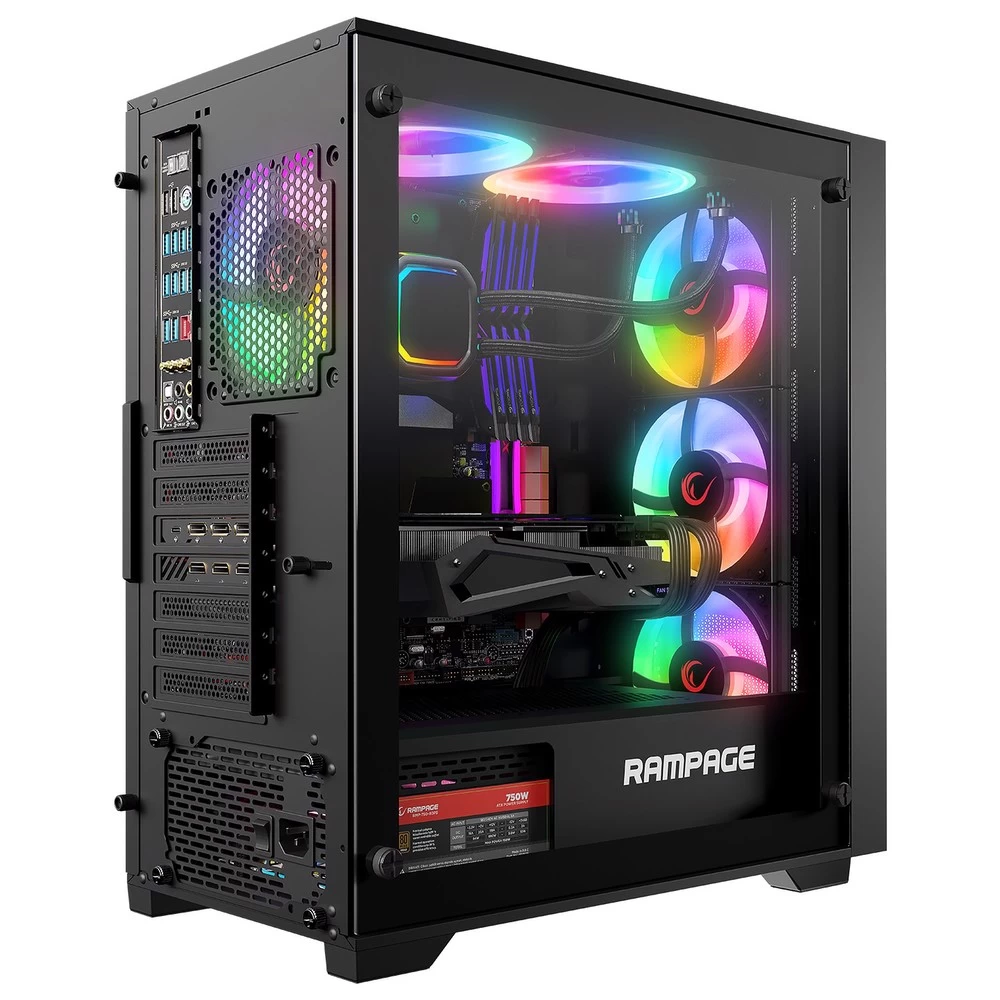 Rampage Voyager 750w 80+ Bronze Sİyah Gamİng Kasa