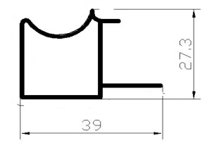 Md-1080 Pb 18 Mm Alüminyum Boy Kulp 3 Mt