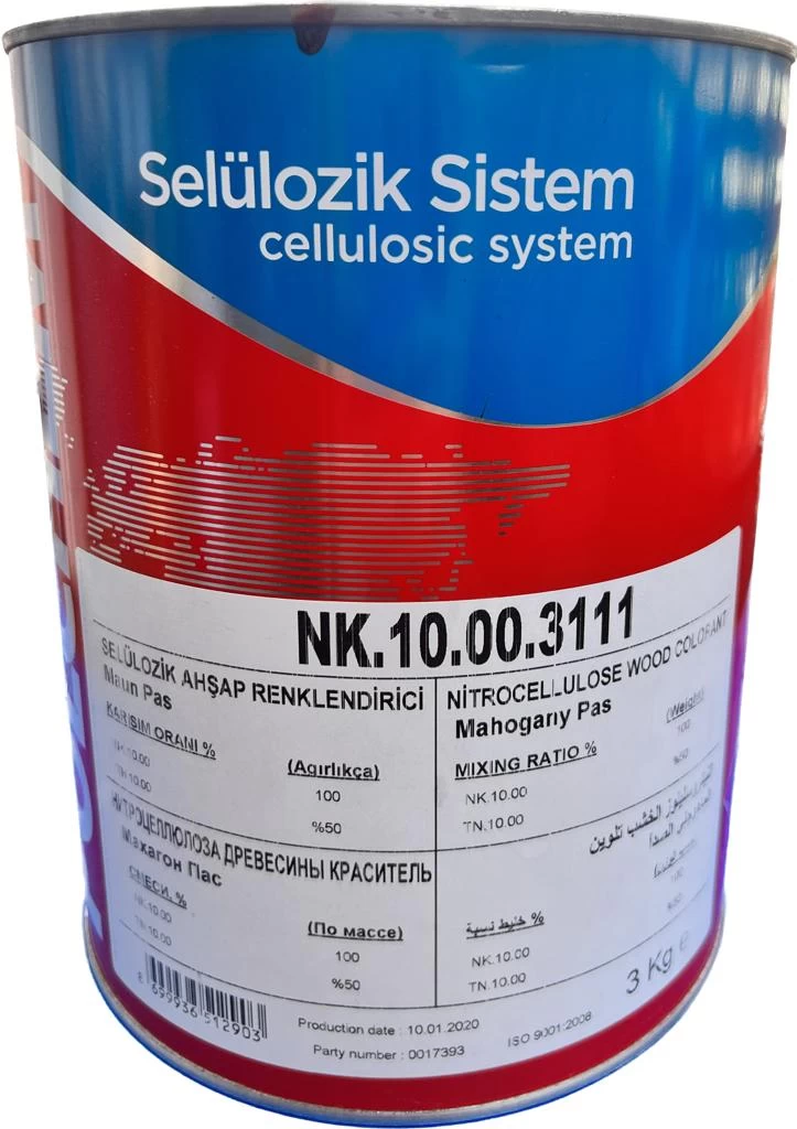 Polchem Nk10 Selülozik Renkli Vernik Maun Pas (3111) 3 Kg