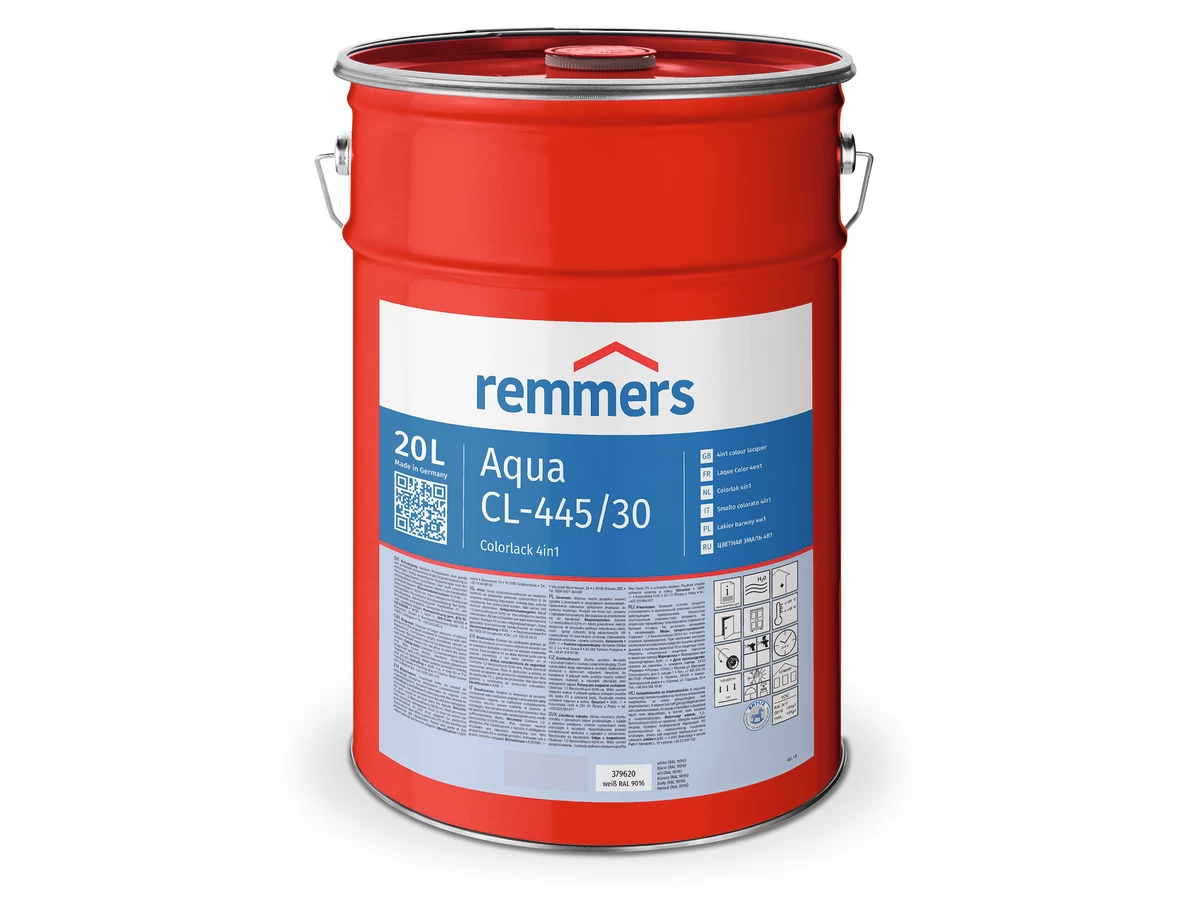 Remmers Aqua Cl-445/10 Colorlack Weiss Beyaz 5 Lt
