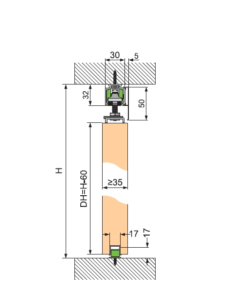 Opk Spaceship 5 Profil Sürgü Sistemi Üst 2 Mt
