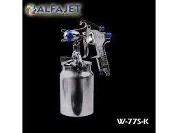 Alfajet W-77S-K Profesyonel Alttan Depolu  Boya Tabancasi Kelepçeli (1.8 Mm)