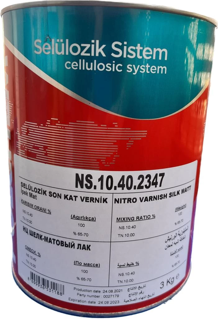 Polchem Ns10.40 Selülozik İpek Mat Vernik 3 Kg