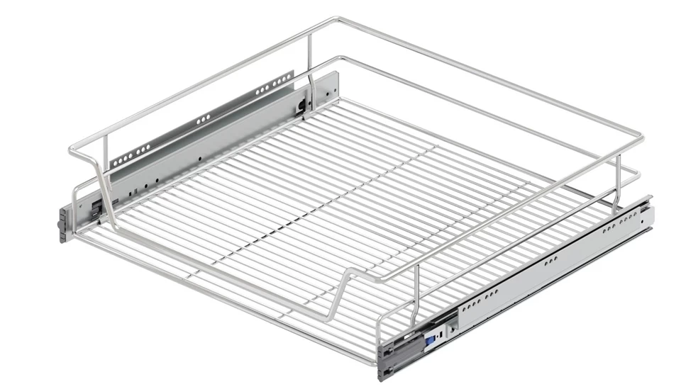 Starax S-2008-C Bağimsiz Teleskopik Rayli Çekmece 366*500*130 Krom 40 Cm