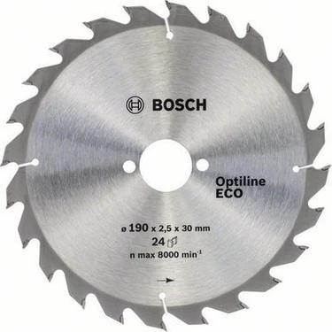 Bosch Optiline Eco 190*2,2Mm 24 Diş Testere (2608644376)