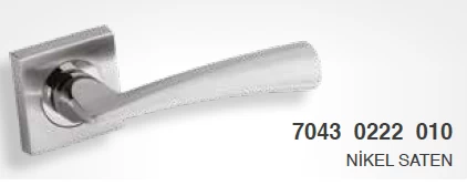 Sofuoğlu Hazal/Zamak Nikel Saten Rozetli Yale Kapi Kolu