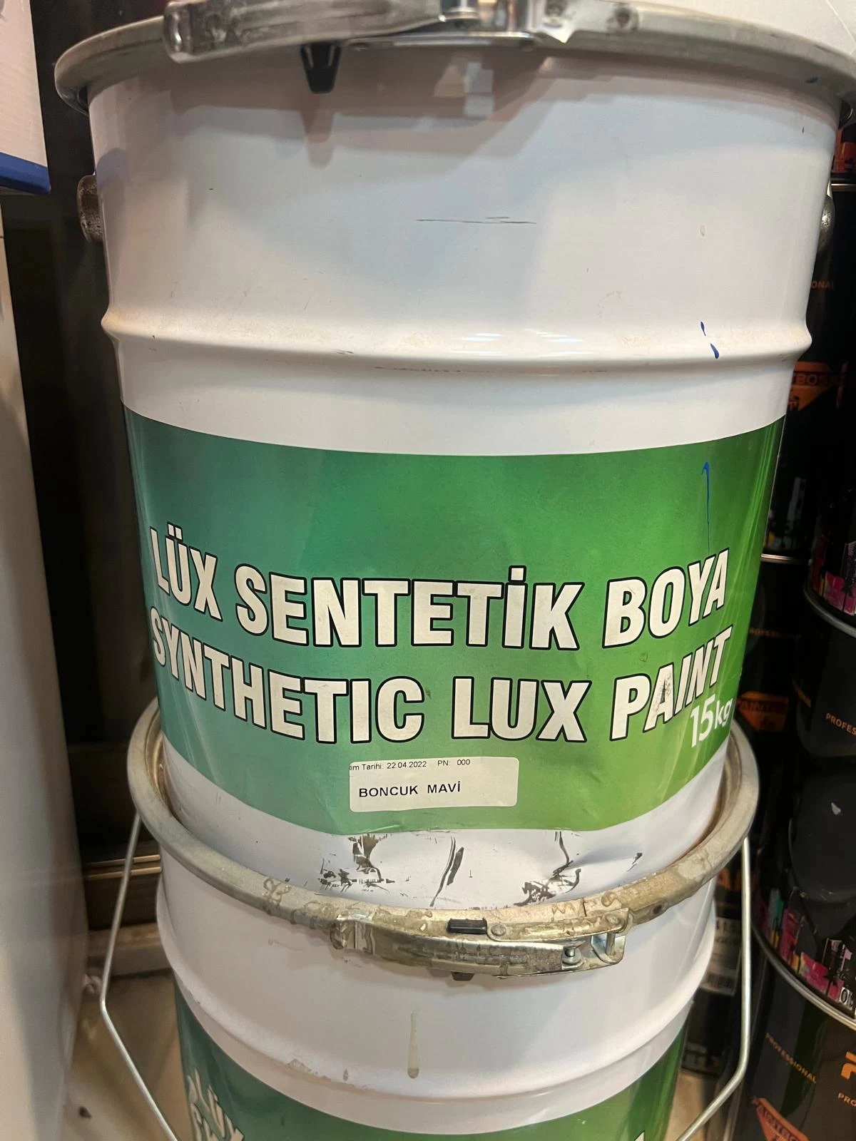 LÜx Sentetİk Boya Boncuk Mavİ 15 Kg