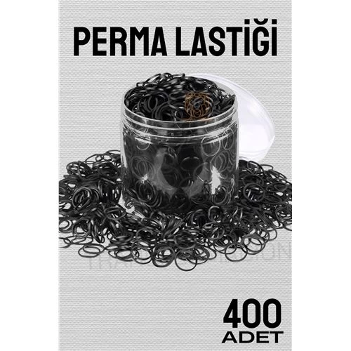 Modacar Perma Lastiği İnce 400 Adet Sİyah