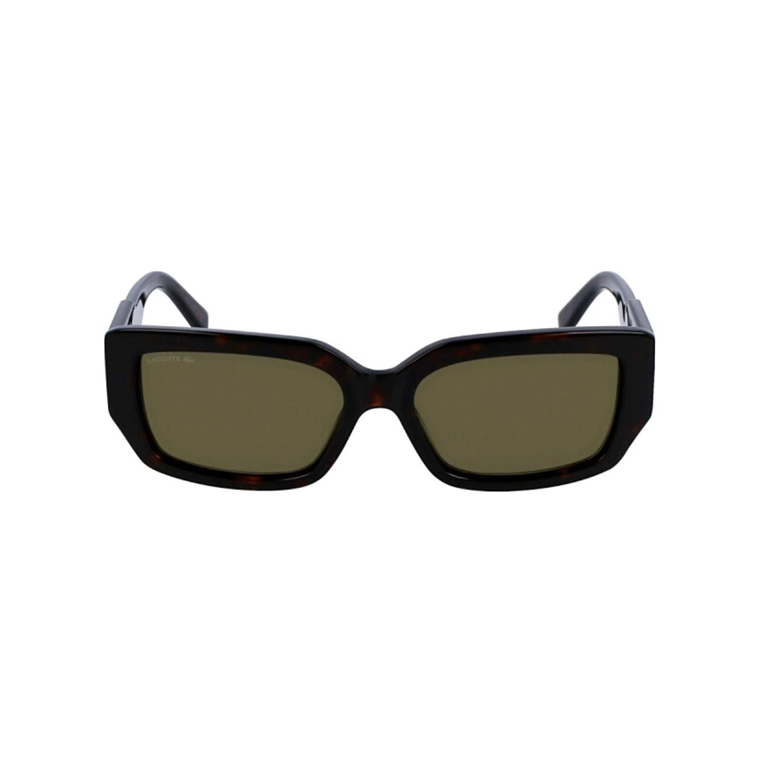 Lacoste L 6021s 214 55 Kadın Dikdörtgen Kırçıllı Kahverengi Kemik Güneş Gözlüğü